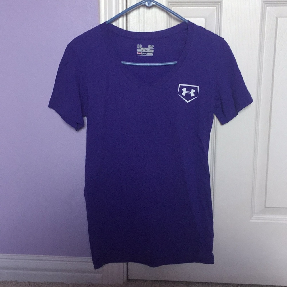 Purple under armour shirt